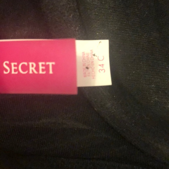 Victoria secret Black embellished bikini top. - Picture 3 of 4